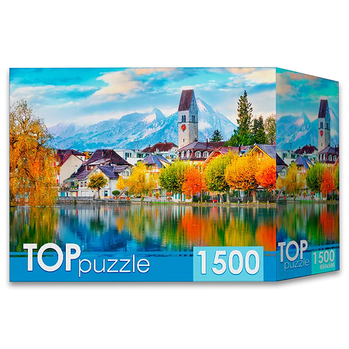 Пазлы 1500 TOPpuzzle "Город в горах"