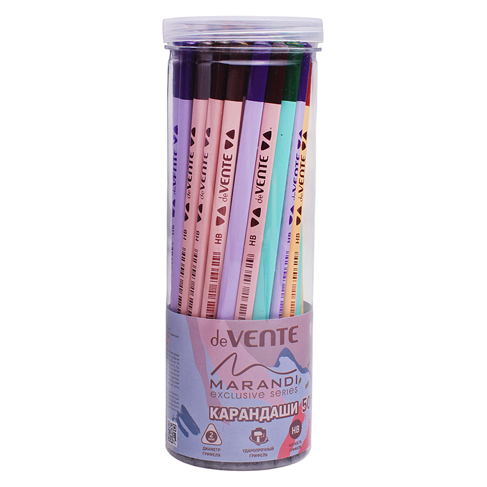 Фото к товару Карандаш чернографитный "Marandi" HB, диаметр грифеля 2 мм, трехгранный, заточенный, цвета Карандаш чернографитный "Marandi" HB, диаметр грифеля 2 мм, трехгранный, заточенный, цвета