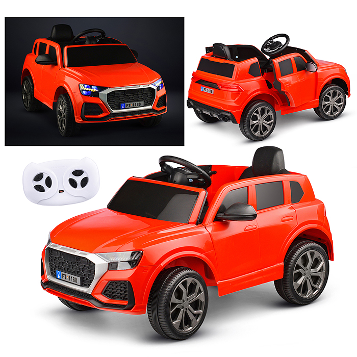 Электромобиль U023435Y "Супер вояж" на аккумуляторе, с р/у управлением, в коробке (красный)