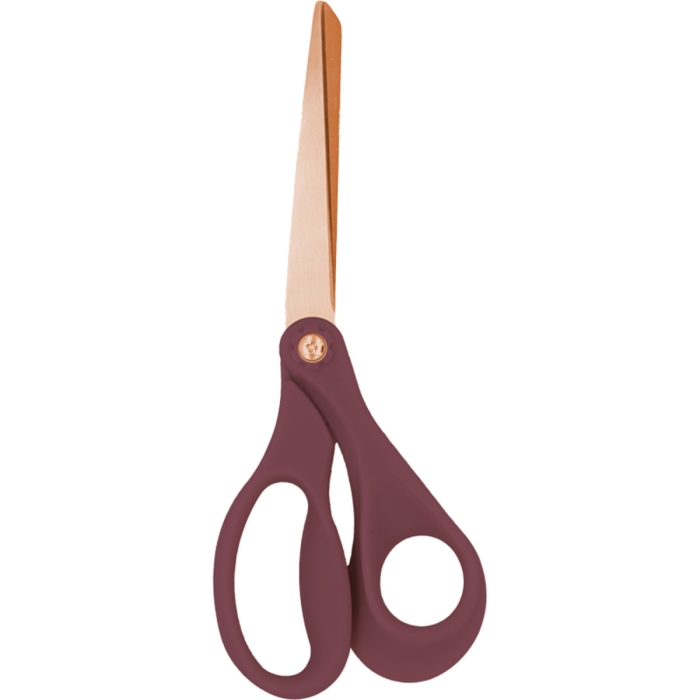 Фото к товару Ножницы канцелярские "Esthetics" 17,5 см, кольца эргономичной формы из пластика, цвет бургу Ножницы канцелярские "Esthetics" 17,5 см, кольца эргономичной формы из пластика, цвет бургу