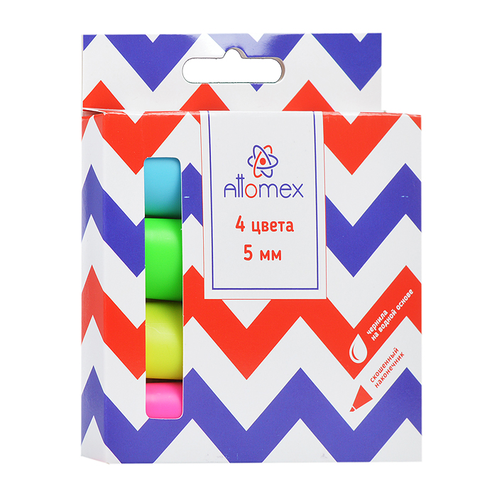 Фото к товару Набор маркеров-выделителей "Attomex" (04 цв - желт, зел, гол, роз) плоский корпус, скошенный наконеч Набор маркеров-выделителей "Attomex" (04 цв - желт, зел, гол, роз) плоский корпус, скошенный наконеч