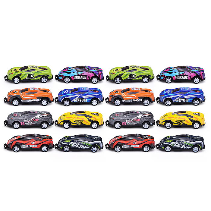 Набор машин KZ957-013 "Crash racing" металл, в коробке