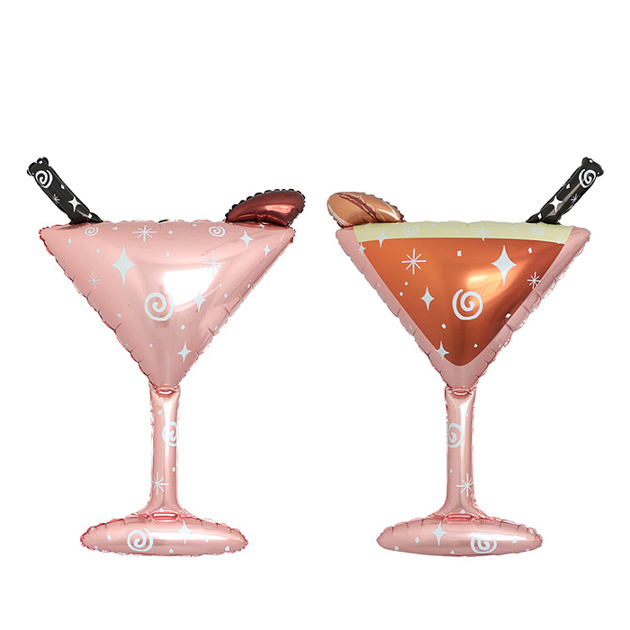 Шар (44''/112 см) Фигура, Бокал Мартини, Розовый, 1 шт. в уп.