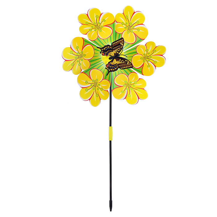 Ветерок 00-5863 "Цветок с бабочкой" 22*54см., в пакете