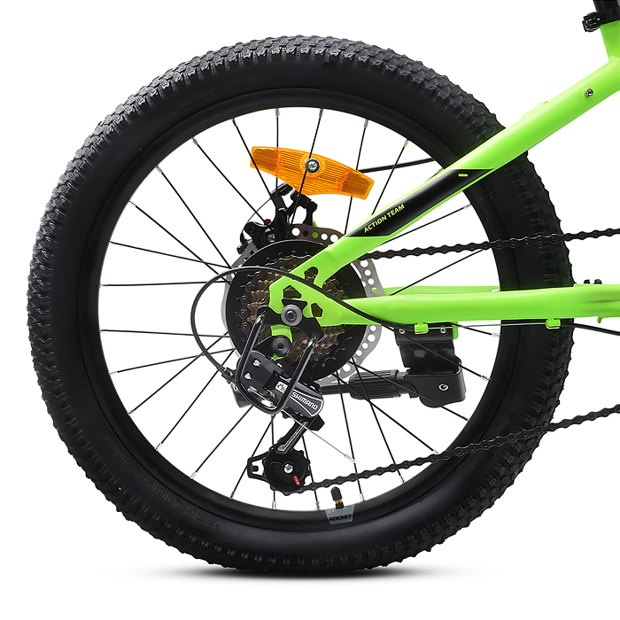 Велосипед 20" Rocket Crux 3.0 , цвет зеленый, размер 11"