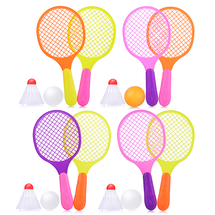 Набор игровых ракеток 00-5747 (2 ракетки, волан, мяч) Набор игровых ракеток 00-5747 (2 ракетки, волан, мяч)