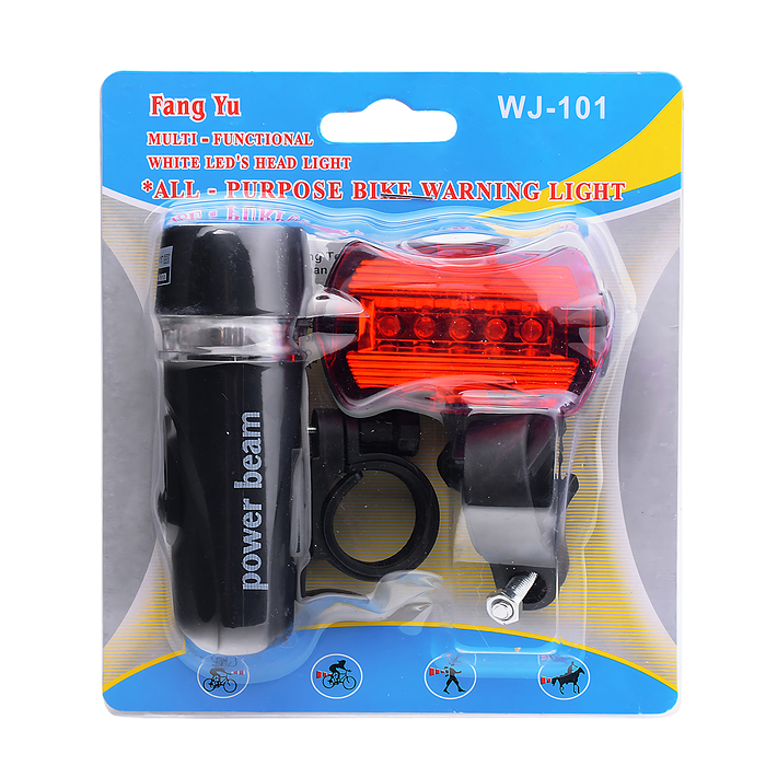 Набор фонарей 00-6094 велосипедных, на батар.( в комплект не входят)