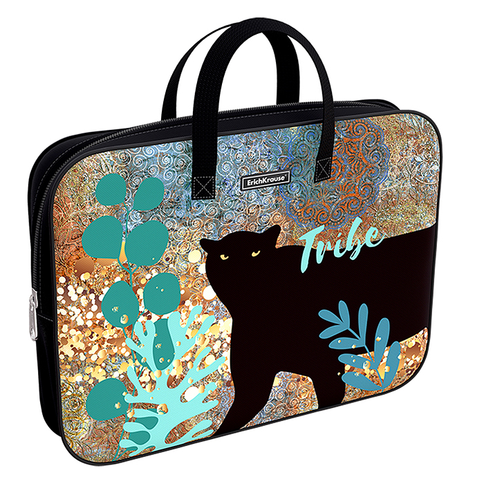 Папка текстильная на молнии с ручками Tribe, A4+