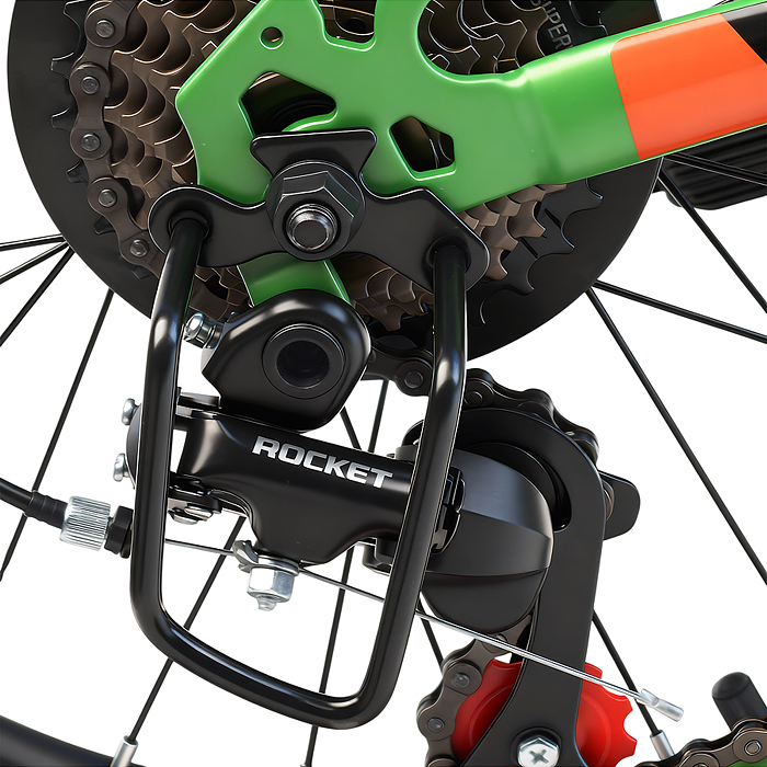 Велосипед 20" Rocket Crux 1.0 , цвет зеленый, размер 11"