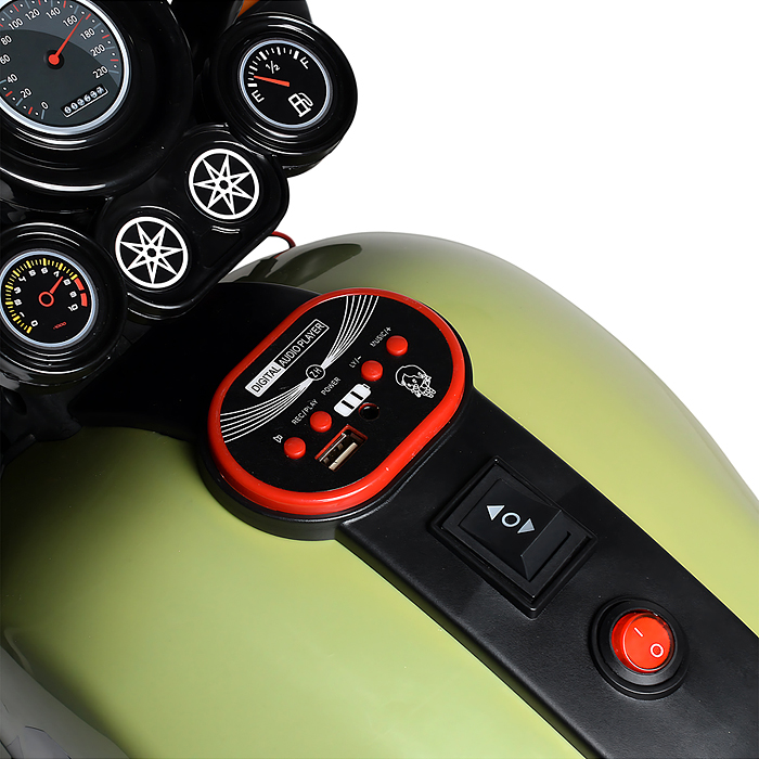 Фото к товару Мотоцикл детский MH-514 (цвет зеленый) Мотоцикл детский MH-514 (цвет зеленый)