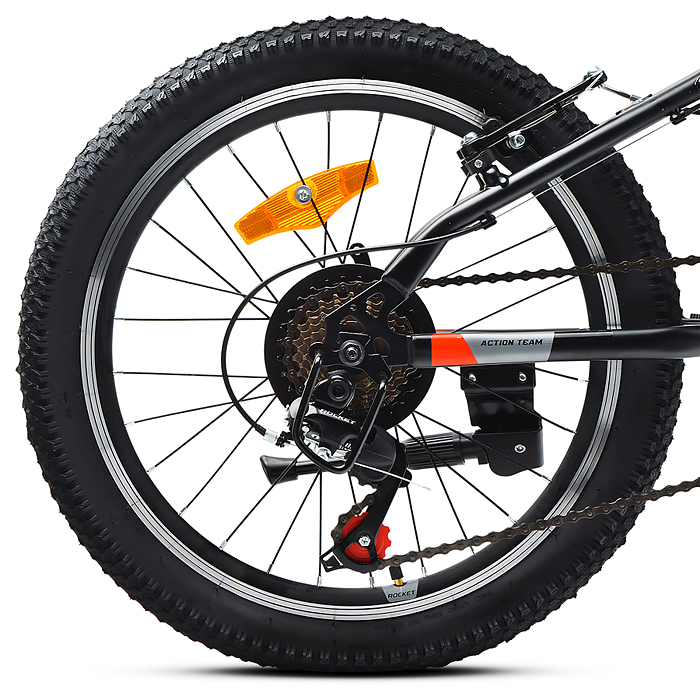 Велосипед 20" Rocket Crux 1.0 , цвет черный, размер 11"