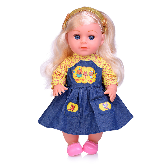Кукла озвуч "Три Кота" 30см, пьет, писает, плачет, 40 фраз и песен, 8 аксессуаров
