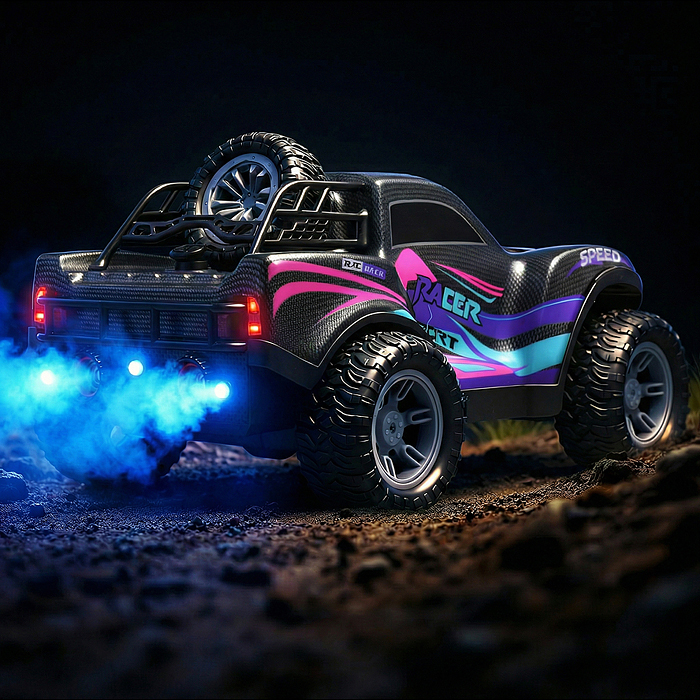 Машина 8166-9 "Крутая гонка" р/у, со спреем, 27 MHz, в коробке