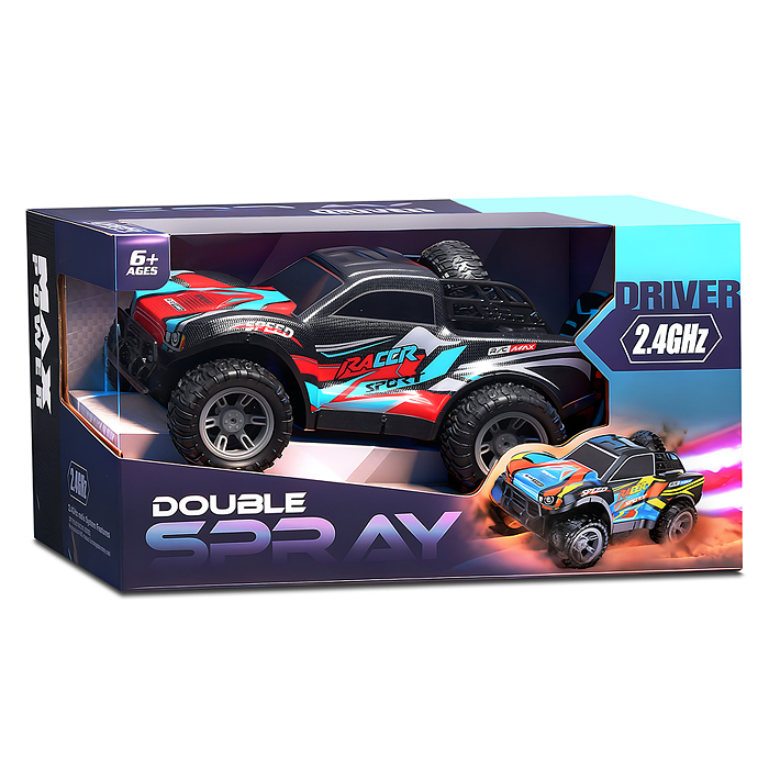 Машина 8166-9 "Крутая гонка" р/у, со спреем, 27 MHz, в коробке