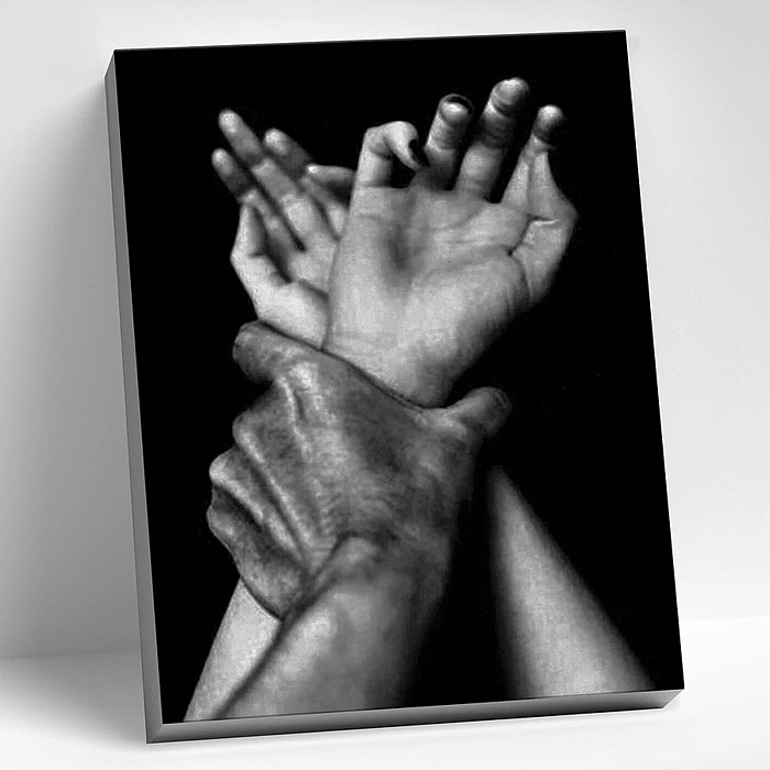 Картина по номерам 40х50 "Страсть прикосновения" (7 цветов)