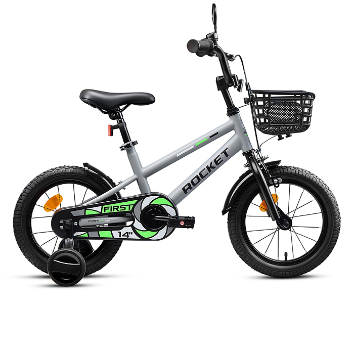 Велосипед 14" Rocket First, цвет серый