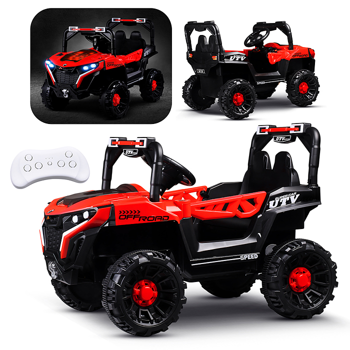 Электромобиль детский 618 "Внедорожник" (цвет красный)