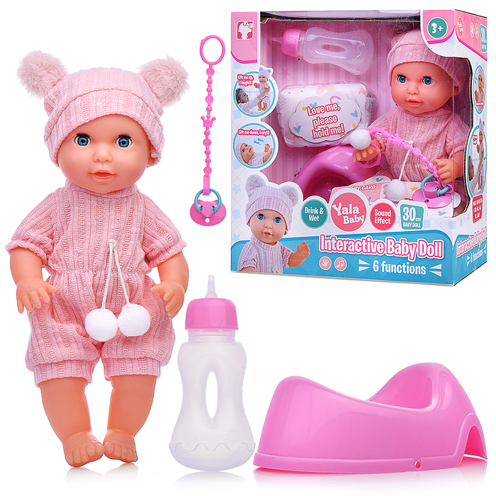 Пупс с аксессуарами YL2530R-A "Леночка" в коробке