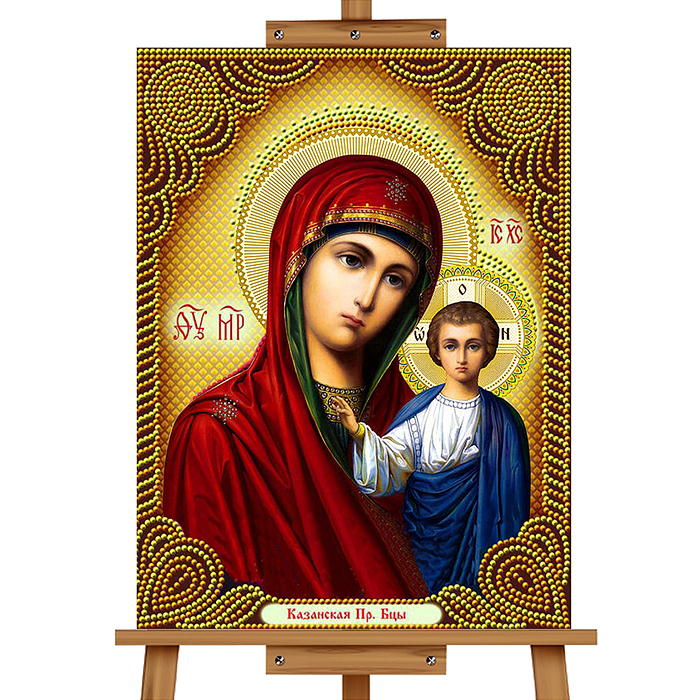 Мозаика алмазная MKA5040-35 "Казанская Богоматерь" 40*50см.