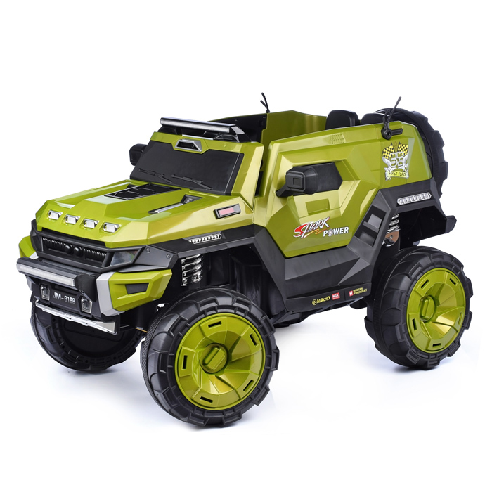 Электромобиль U023409Y "Стайер" на аккумуляторе, с р/у управлением, в коробке (зеленый)