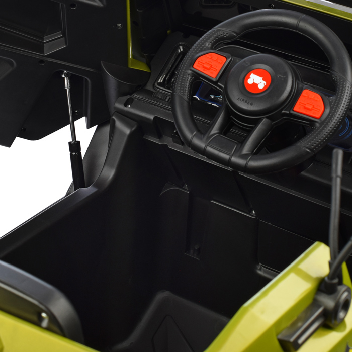 Электромобиль U023409Y "Стайер" на аккумуляторе, с р/у управлением, в коробке (зеленый)