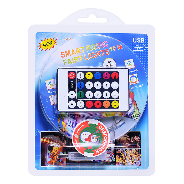 Электрогирлянда 10м, пульт