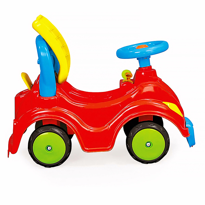 Машина-каталка smile, с клаксоном, красная
