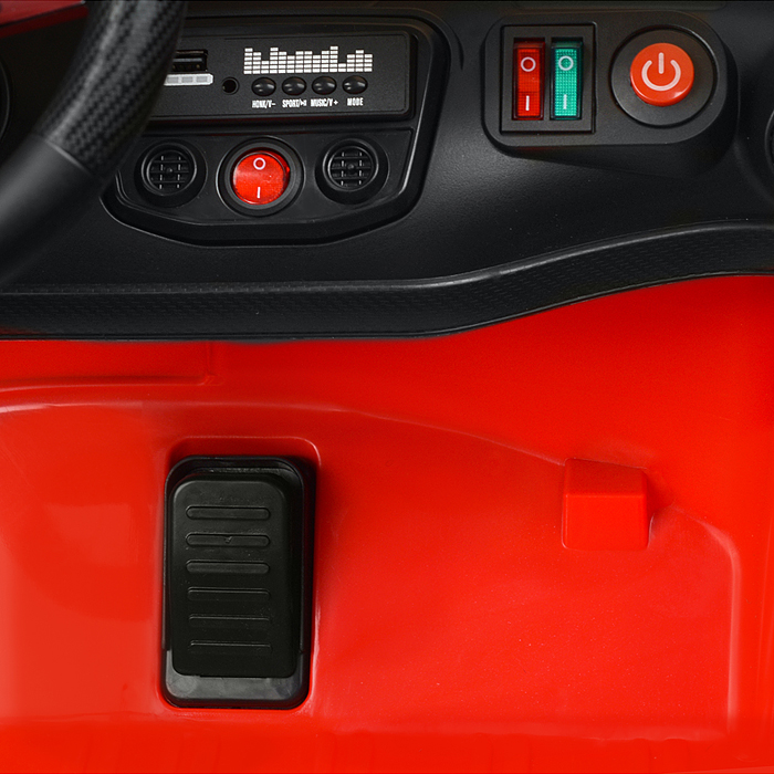 Электромобиль U023437Y "Кабриолет" на аккумуляторе, с р/у управлением, в коробке (красный)