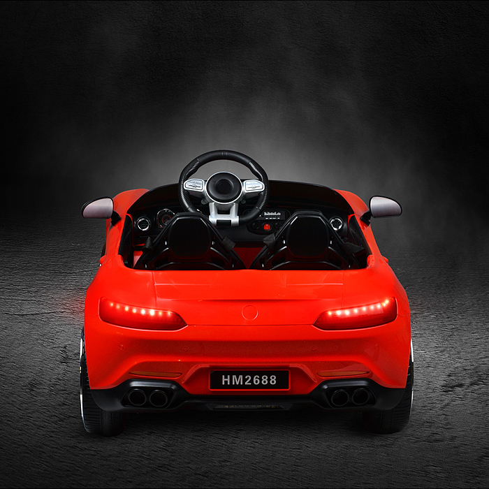 Электромобиль U023437Y "Кабриолет" на аккумуляторе, с р/у управлением, в коробке (красный)