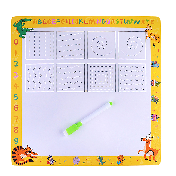 Пазл-вкладыш D2245 "Изучаем время. Лесная полянка"