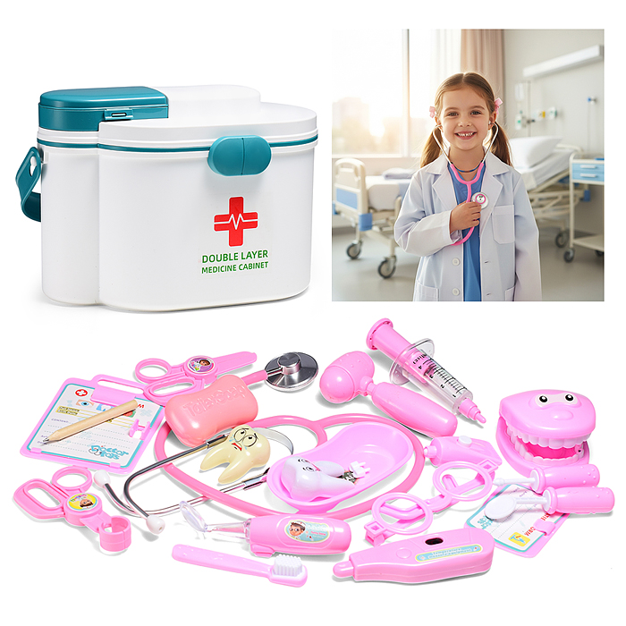 Набор доктор DF546-123B "Весёлая больница" в коробке Набор доктор DF546-123B "Весёлая больница" в коробке