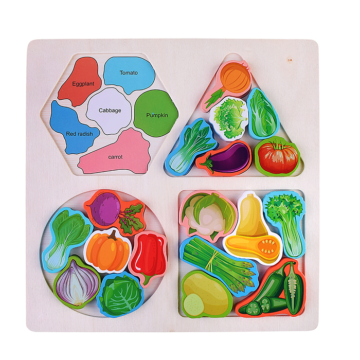 Пазл-вкладыш D2248 "Овощи"