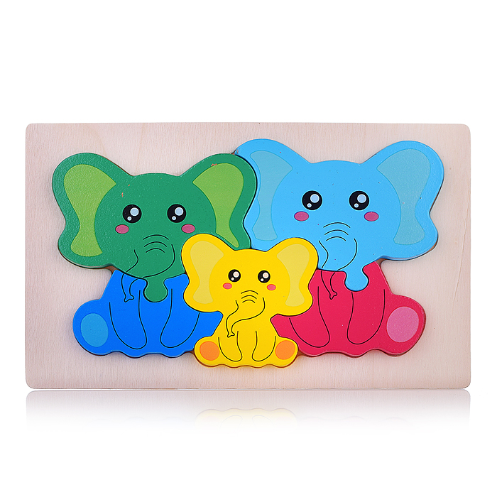 Пазл-вкладыш D2267 "Семья слоников"