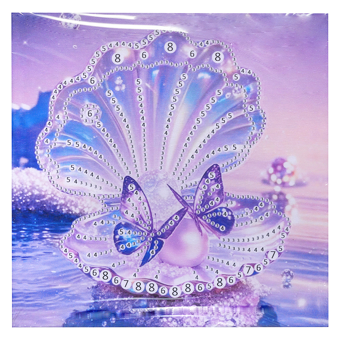 Мозаика алмазная MKX-27 "Волшебная жемчужинка" 20*20 см.