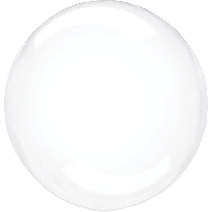 Шар (50''/127 см) Сфера, Deco Bubble (синяя упаковка) Прозрачный, Кристалл, 1 шт. в уп.