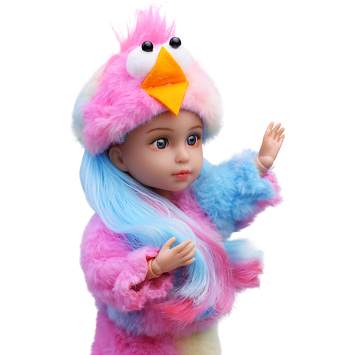 Кукла QJ183A "Милла" в костюме цыпленка, в коробке