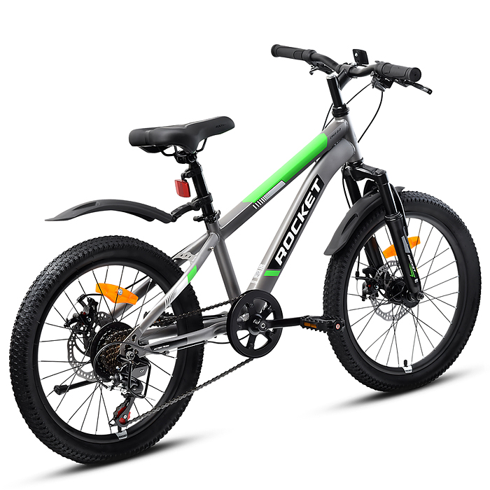 Велосипед 20" Rocket Crux 2.0 , цвет серый, размер 11"