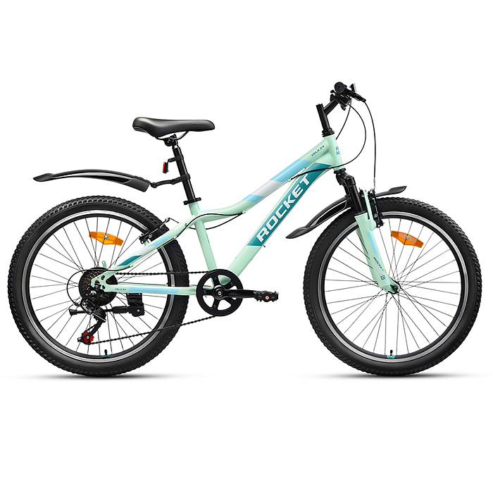 Велосипед 24" Rocket Vela 24 , цвет мятный, размер 13"