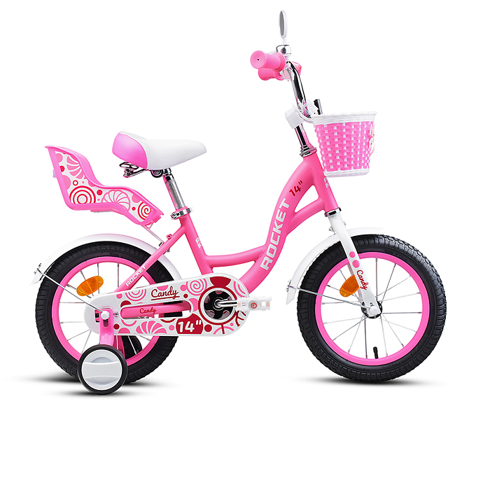 Велосипед 14" Rocket Candy, цвет розовый 