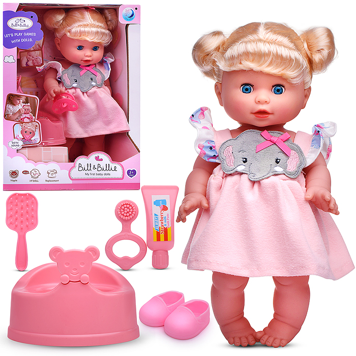 Кукла DH2376A "Аленка" с аксессуарами, в коробке