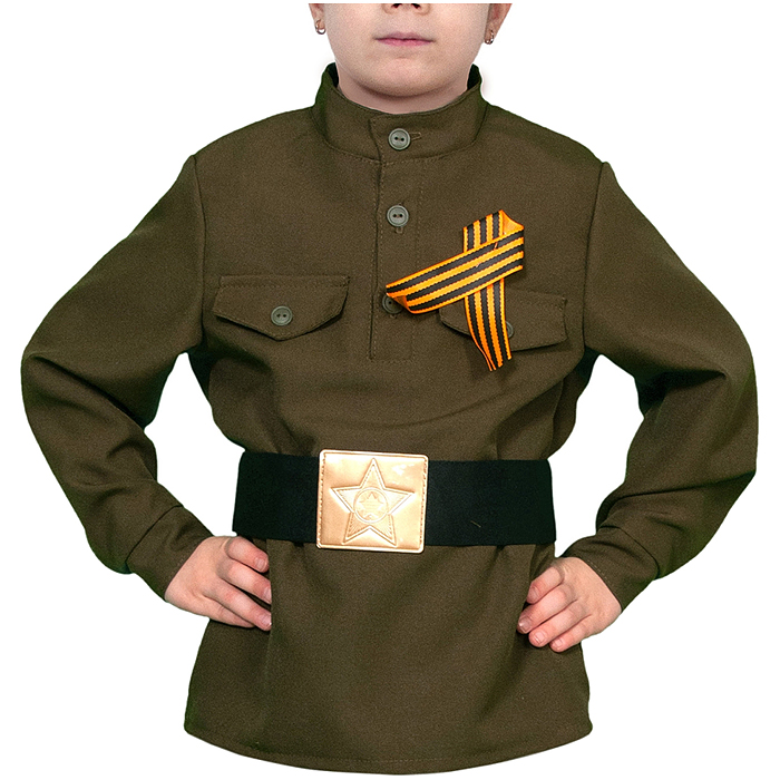 Изделие швейное "Набор карнавальный "Гимнастёрка с ремнём" дет. р-р XXL (рост 146-152) Изделие швейное "Набор карнавальный "Гимнастёрка с ремнём" дет. р-р XXL (рост 146-152)