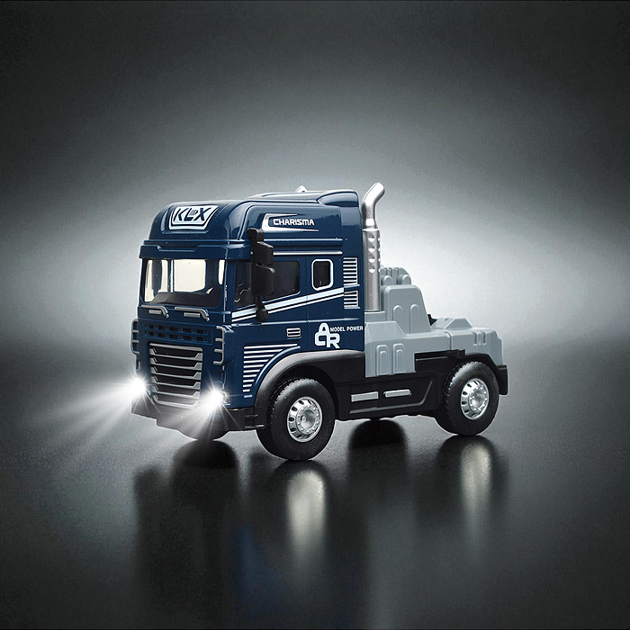 Машина KLX800-272 "Трейлер" (свет, звук) в коробке