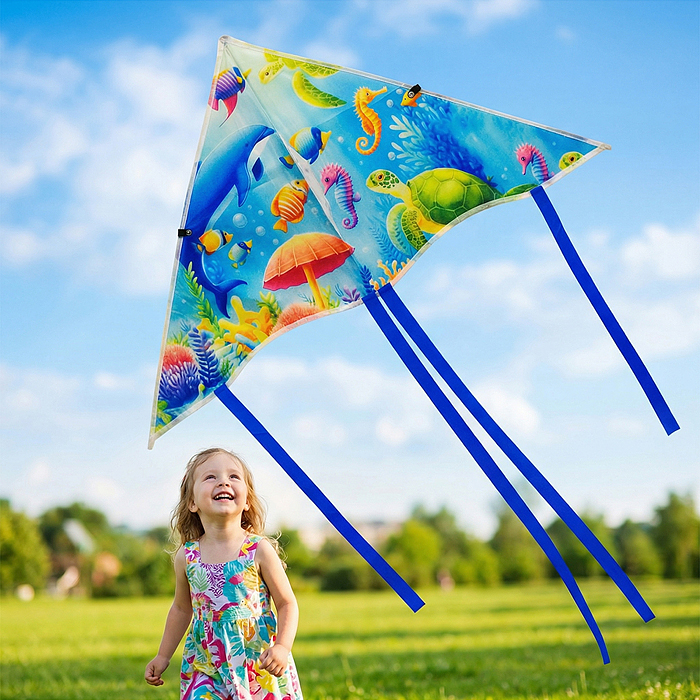 Змей воздушный 00-7678 "Разноцветный веер" Змей воздушный 00-7678 "Разноцветный веер"