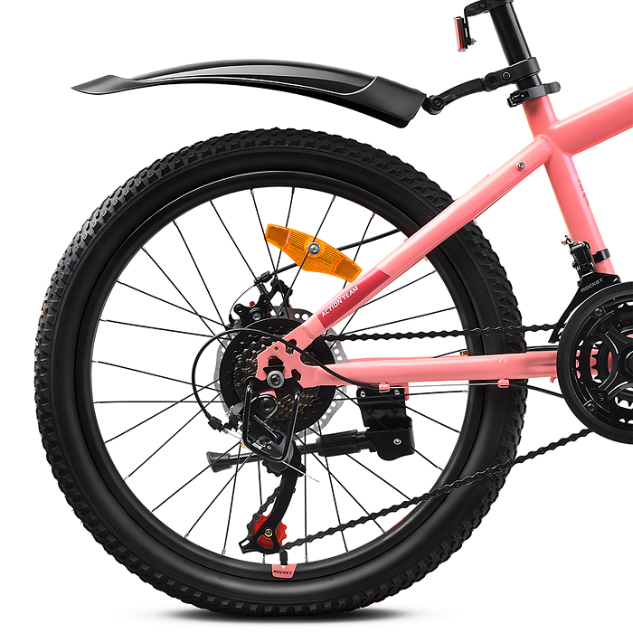 Велосипед 22" Rocket Aries 2.0 , цвет розовый, размер 13"