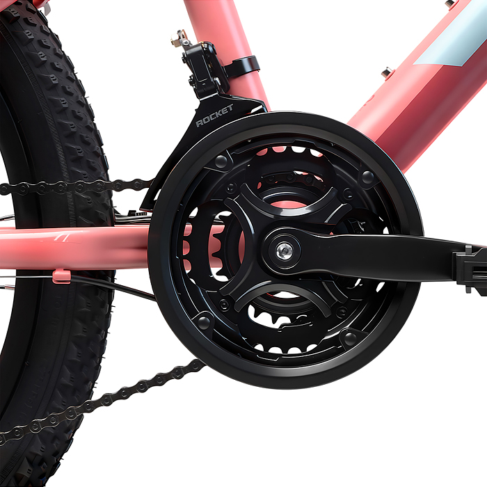 Велосипед 22" Rocket Aries 2.0 , цвет розовый, размер 13"