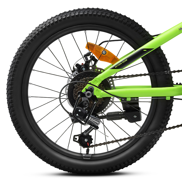 Велосипед 20" Rocket Crux 4.0 , цвет зеленый, размер 11"