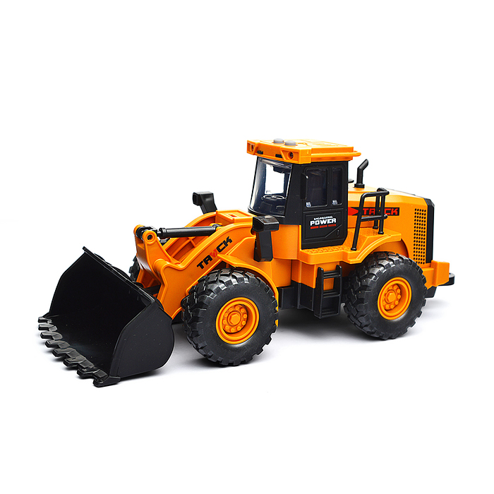 Машина KLX900-7 "Трактор-погрузчик" с краном (свет, звук) в коробке