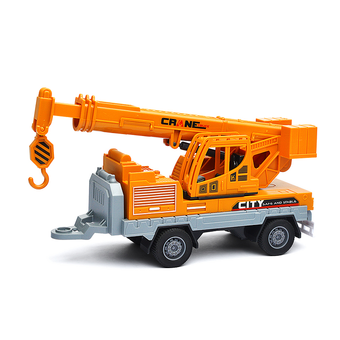 Машина KLX900-7 "Трактор-погрузчик" с краном (свет, звук) в коробке