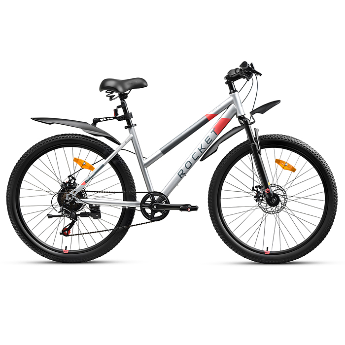 Велосипед 26" Rocket Vela 2.0, цвет серый, размер 17"