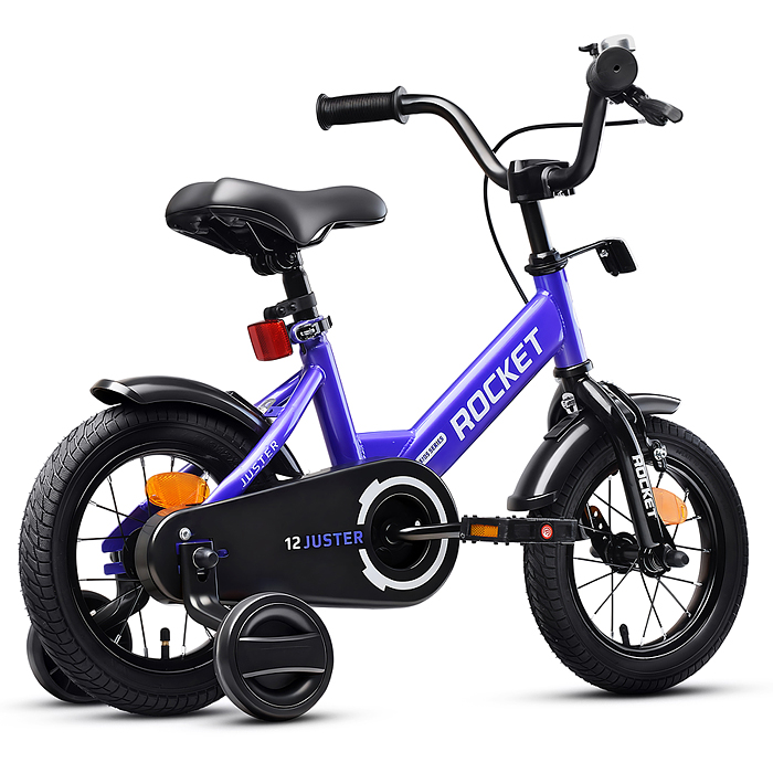 Фото к товару Велосипед 12" Rocket Juster, цвет фиолетовый Велосипед 12" Rocket Juster, цвет фиолетовый
